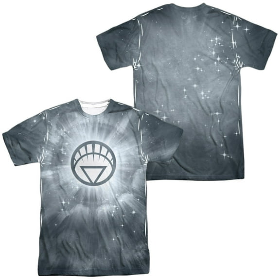 Green Lantern White Energy Unisex Adult Sublimated Costume T Shirt (Front/Back), Large
