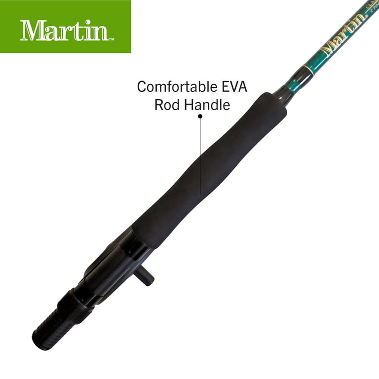 Martin Complete Fly Fishing Kit, 8-Foot 5/6-Weight 3-Piece Fly Fishing  Pole, Size 5/6 Rim-Control Reel, Pre-spooled with Backing, Line and Leader,  Includes Custom Fly Tackle Assortment, Brown/Green 