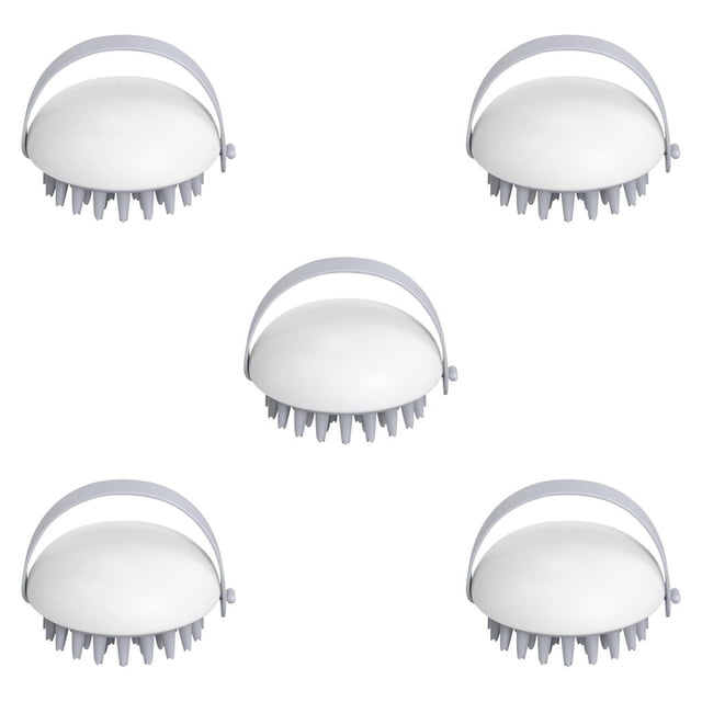 Cateissary Cepillo para lavar la cabeza Peine para masaje del cuero cabelludo Bolsa de aire elástica TPR Herramienta para fregar la ducha del baño, Blanco Type2 NO2 Cateissary CBP067722