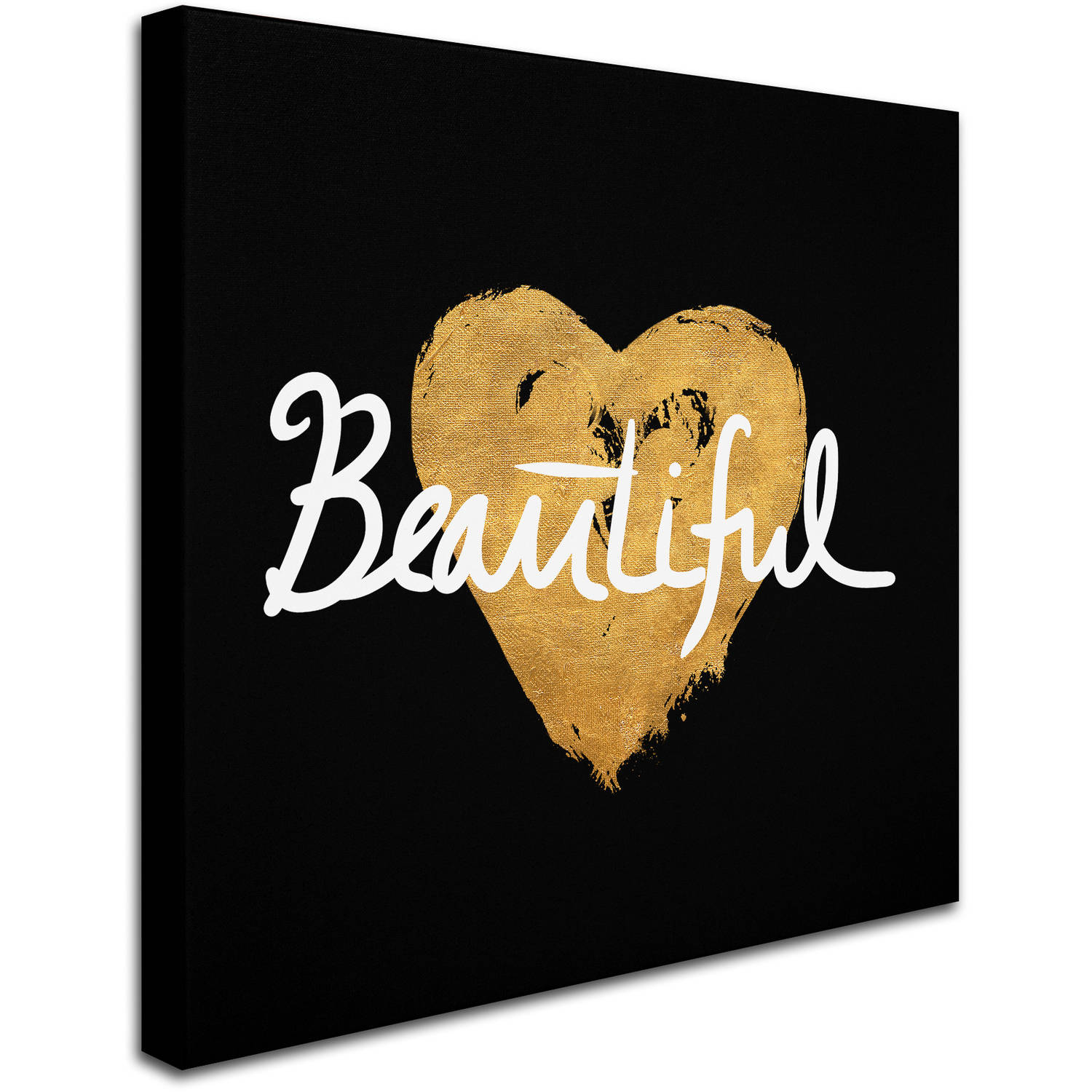 Trademark Fine Art "Beautiful On Black" Canvas Art by Lisa Powell Braun