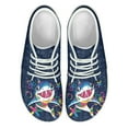 thumbnail image 4 of Wismoutput Cartoon Shark Printed Sneakers for Men Boys Light Comfortable Wear-Resistant Barefoot Shoes Size 5.5-14, 4 of 7