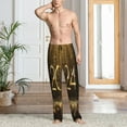 thumbnail image 2 of Rateoe 2024 Happy New Year Pattern Men’s Ultra-Soft Comfy Pajama Lounge Pants Sleepwear,Comfortable Lounge Wear,lightweight Pajamas, Casual Home Wear-Medium, 2 of 6