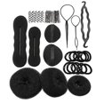 thumbnail image 2 of Accesorios de peluquería, juego de herramientas para peinar el cabello Accesorio para el cabello para niñas Pinza para trenza de moño con esponja de espuma, 2 of 5