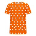 thumbnail image 4 of WAYUTE Men's T Shirts Short Sleeve Crewneck Polka Dot Pattern Loose Tee Top for Versatile Fashion Clothes Daily Wear Casual Outdoor T-Shirt, 4 of 5