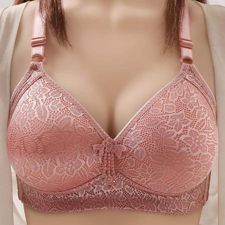 

Leesechin Clearance Bras for Women Brassiere Underwire Comfortable Lace Breathable Bra Underwear No Rims