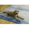 thumbnail image 4 of Tiana 5' x 7' Washable Area Rug, Ivory and Blue, 4 of 8