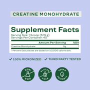 Bloom Nutrition Creatine Monohydrate Powder, Unflavored, 40 Servings