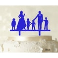 thumbnail image 1 of Personalized Family Cake Topper Custom Silhouette Wedding Cake Topper Cake Decorations Option Available 6-7 Inches Wide, 1 of 1