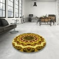 thumbnail image 3 of Ahgly Company Indoor Rectangle Patterned Blood Red Brown Area Rugs, 2' x 4', 3 of 6