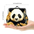 thumbnail image 2 of Purse with Zinc Alloy Jaws - 4.3x4.7 in/11x12 cm Size - DurableCompact and Convenient Storage Solution - Ideal for Everyday Use - Sleek Design for Organized on-the-Go Essential Accessoryy, 2 of 7