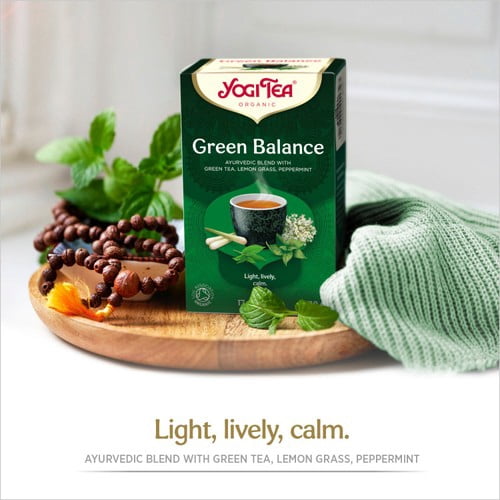 Yogi Tea Green Balance Organic 17's, British Import (Pack of 3)