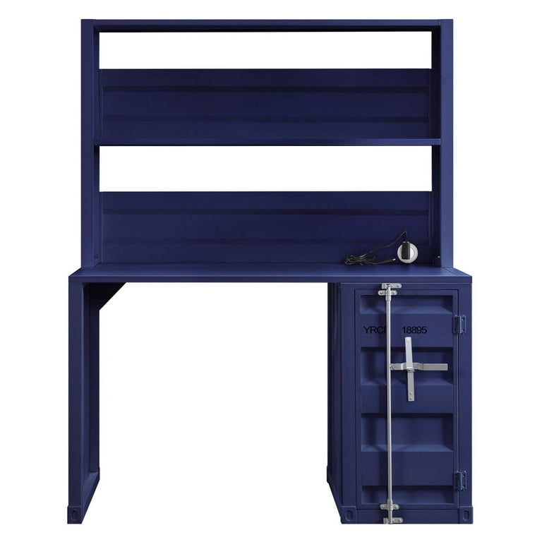 Metal desk 2024 with hutch