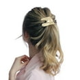 thumbnail image 3 of Unique Bargains 1 Pc Ponytail Buckle Hair Clip Glossy Split Hair Ponytail Cuff for Women Gold Tone, 3 of 5