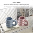 thumbnail image 3 of Advancent Taza de cerámica para café, té, agua, tazas creativas, contenedor de desayuno, taza colorida para parejas, tazas nórdicas de oficina, regalo Teteras Amarillo Advancent HA081409-01, 3 of 6