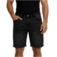 thumbnail image 5 of Viadha Mens Cargo Jean Shorts Casual Workwear Regular Fit Denim Shorts 5 Inch Summer Short Pants with Pockets, 5 of 9