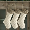 thumbnail image 2 of NSESSHome 3Pcs Knitted Christmas Stocking Classic Large Stockings for Family Holiday Christmas Party Decorations, 2 of 8