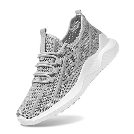 Mens Shoes,Walking Shoes Lightweight Athletic Running Footwear Gym Training Comfortable Sneakers for Workout,Shoes for Men,Grey,8.5