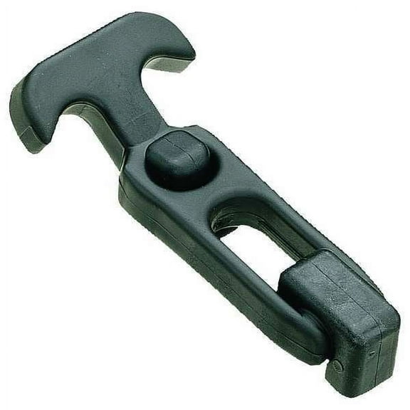 Draw Latch, Nonlocking, Black, Catch/Latch Length: 1-1/4" 4RRL8