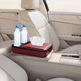 thumbnail image 3 of BotaniNest Armrest Storage With LED Ambient Light Leather Tissue Holder Armrest Interior Light Truck Center Console Storage Multifunctional Light Storage Pad, 3 of 6