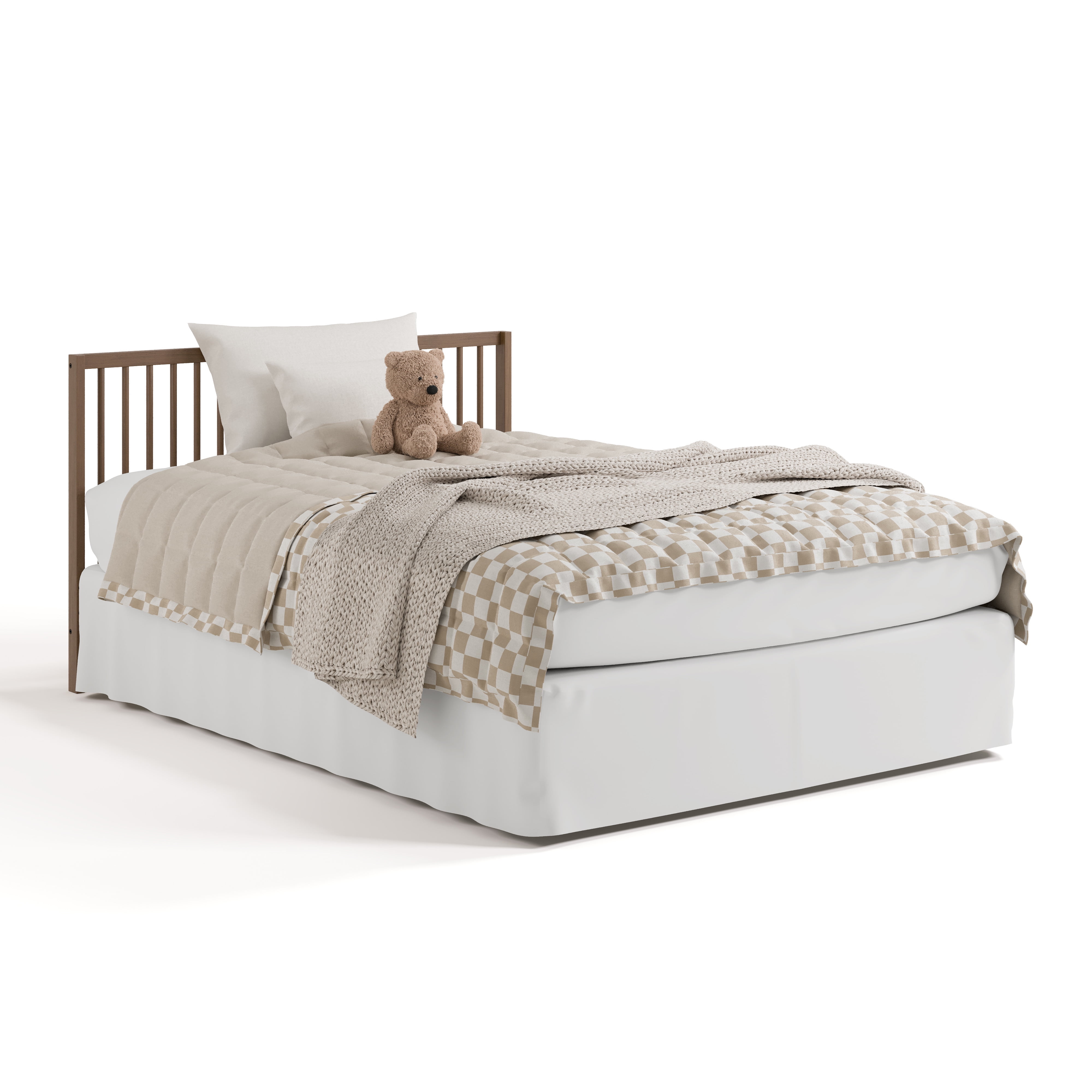 Graco Teddi 5-in-1 Convertible Baby Crib and Changer with Drawer, Hazelnut