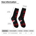 thumbnail image 2 of Lukts Happy Halloween2 Motif Chaussettes Mi-Mollet pour Femmes, Chaussettes Mi-Mollet à Contrôle d'Humidité, 2 of 6