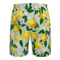 thumbnail image 6 of Disketp Men'S Swim Trunks Hawaiian Breathable Surf Beach Swimsuits Mesh Lining Beach Shorts With Pockets-Lemon Seamless Pattern Oil Painting Effect, 6 of 9