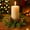 C, variant on Christmas Candlestick Wreath with Golden Berries Pines Cones Pines Branches and Greeneries Suitable for Candle Centerpieces C,Free Size