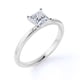 thumbnail image 4 of JeenMata Elegante Anillo de Compromiso de Moissanita de Corte Princesa de 1 Quilate en Oro Blanco de 18 K sobre Plata, 4 of 6