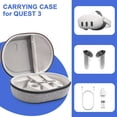 thumbnail image 2 of Hard Carrying Case for Meta Quest 3 Case Upgrade Protective Travel Bag for Quest 3 Shockproof Storage Bag Compatible with Meta Quest 3 Headset Touch Controller Accessories, 2 of 7