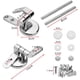 thumbnail image 2 of Reemplazo de bisagras para asiento de inodoro, fijaciones para inodoro, bisagras para asiento de inodoro, adecuadas para todo tipo de estilos de inodoro, como madera, metal o plástico,, 2 of 5