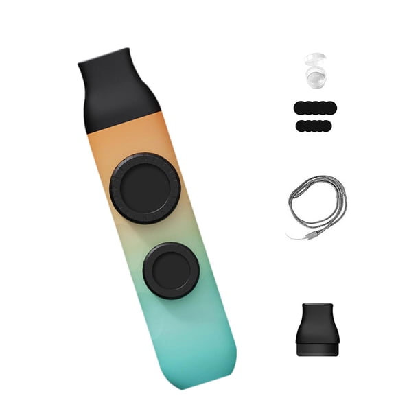 Kazoo Tono Ajustable Acompañamiento Musical Armónica Profesional Portátil con verde naranja