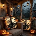 thumbnail image 5 of Halloween Theme Pillow Cover,18x18 Inch,Goth Witchy Decor,Spooky Fall Decor Pillow Covers,Hidden Zipper for Sofa Couch Bedroom Home Halloween Decor, 5 of 6