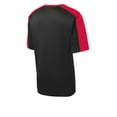 thumbnail image 6 of Sport-Tek Youth PosiCharge Competitor Sleeve Blocked Tee-S (Black/ True Red), 6 of 6