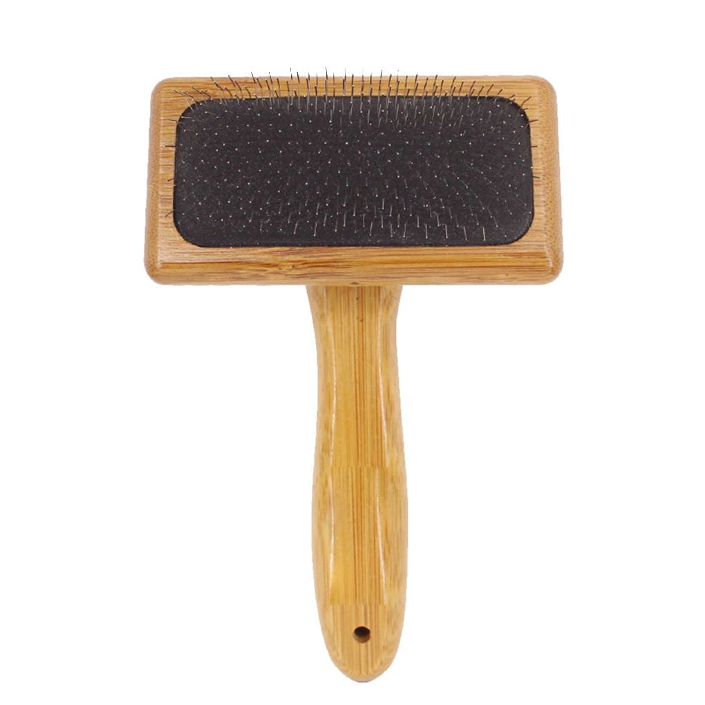 Solid Wood Slicker Brush Stainlees Pet hair comb Steel Needle Comb Environmental Natural