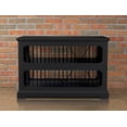thumbnail image 3 of Contemporary Home Living 35.25" Black Rectangular Medium Slide Aside Crate and End Table, 3 of 5