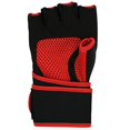 thumbnail image 4 of G4 Vision MMA Hand Wraps Quick Wrap Inner Gloves Gel Kick Boxing Muay EVA Knuckle Fight Training Gym (LXL, Red Black)…, 4 of 4