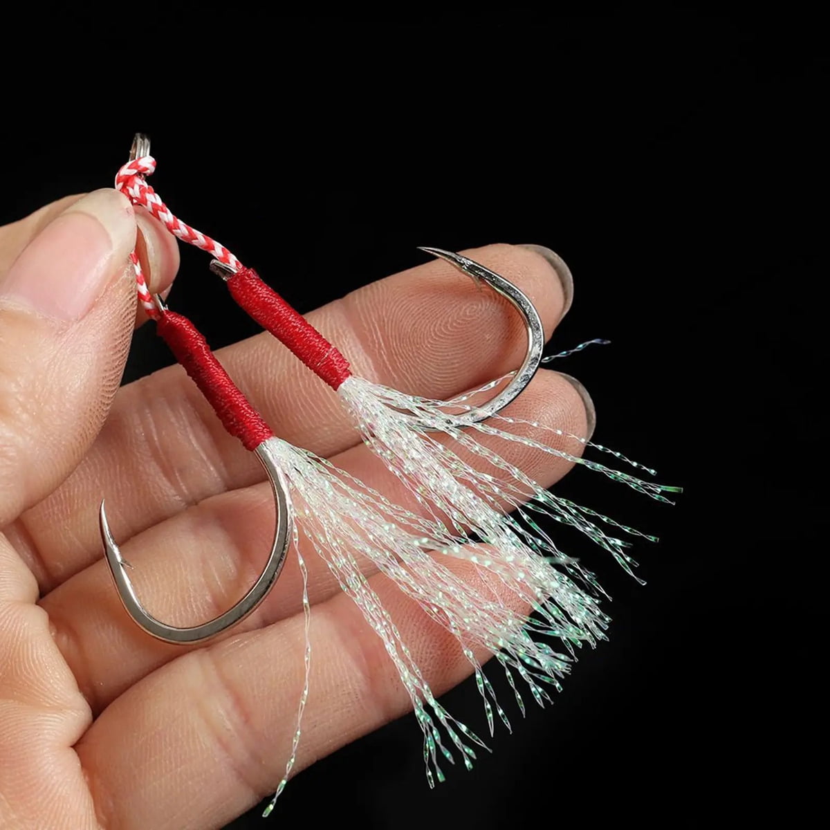 1 piece of barbed carp hook