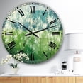thumbnail image 2 of Designart 'Green Mountain Spring' Traditional wall clock, 2 of 3
