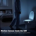 thumbnail image 2 of 2 Pack Toilet Night Lights with Motion Activated Sensor,16-Color Changing LED Inside Bowl Nightlight, Cool Stuff for Bathroom Accessories Decor, Unique Gadts Men and Kids Brithday Gifts, 2 of 4