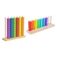 thumbnail image 2 of Xuanheng 2Pcs Wooden Color Sorting Stacking Toys Children Sensory Toy Educational Toy Style B, 2 of 8