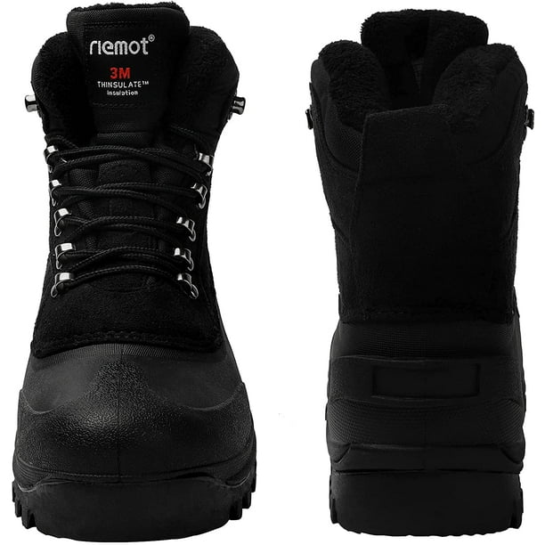 riemot Women s Men s Snow Boots Waterproof Winter Boots for
