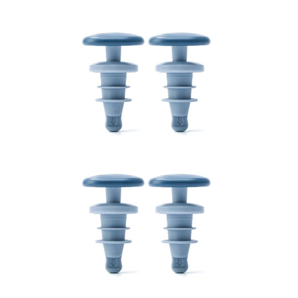 Naiovety 2 piezas de silicona para cocina, jugo de vino tinto, botella de corcho, vertedor de café, tapón para el hogar, botellas lavables al vacío, Azul 2piezas Naiovety CBP157836
