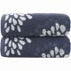 thumbnail image 1 of wonima44 Pidada Hand Towels Set of 2 Hydrangea Floral Pattern 100% Cotton Absorbent Soft Decorative Towel for Bathroom (Denim Blue), 1 of 1