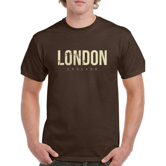 London Pale Yellow Ferris Wheel T-Shirt Men -Image by Shutterstock, Male x-Large