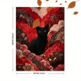 thumbnail image 3 of Abstract Black Cat Canvas Wall Art Print, Living Room Bedroom Kitchen Study Decor, 3 of 8