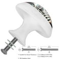 thumbnail image 3 of 4 Pcs Zebra Knobs for Kitchen Cabinet Cupboard Dresser Bookcase Drawer Pulls Handles Round Home Decor, 3 of 8
