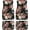 Dark Floral, variant on Universal Car Floor Mats Set of 4,Rustic Brown Beige Teal Western Country Cowboy Tooled Leather Vehicle Front Rear Carpets Non-Slip Rugs Auto Accessories Fit for SUV Van Truck