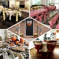 thumbnail image 5 of Efavormart 5pcs | 6" wide x 108" long Buffalo Plaid Checkered Polyester Chair Sashes Gingham Chair Sashes  for Dinner,  Outdoor or Indoor Gatherings Home Decorations - Black/Red, 5 of 10