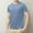 #Light Blue, variant on DPTALR Men's Summer Casual Fashion Solid Color Crew Neck Short Sleeve T-shirt,Navy, M
