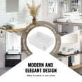 thumbnail image 5 of Ceramic Vessel Sink 19x14.7", White Bathroom Vanity Sink, Durable Vitrified Ceramic Bowl, Modern Rectangular Design for Bathroom Renovation, 5 of 7